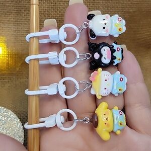 SANRIO ZIPPER PULL BAG CHARMS, CHOICE OF STYLE
